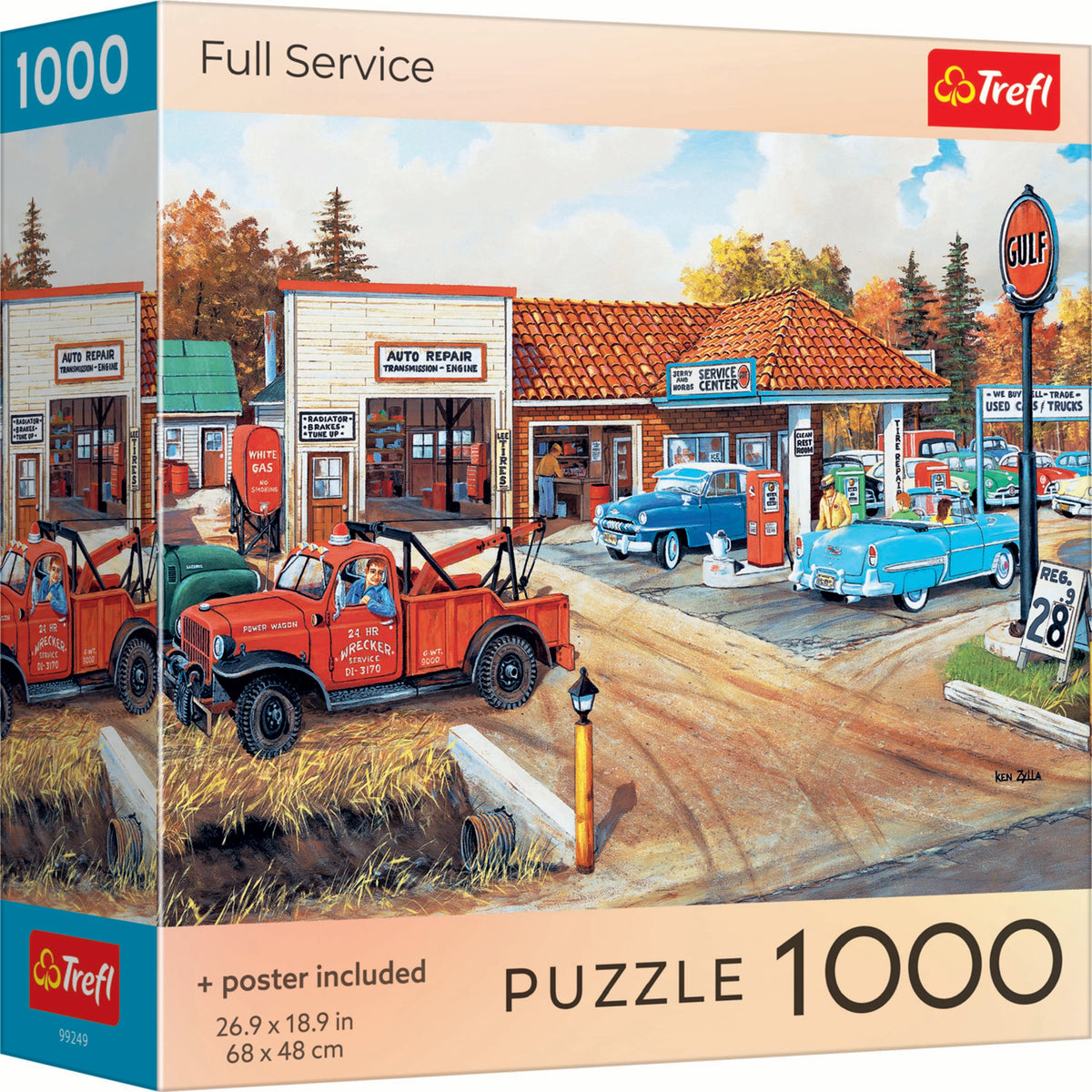 Red Full Service 1000 Piece Puzzle