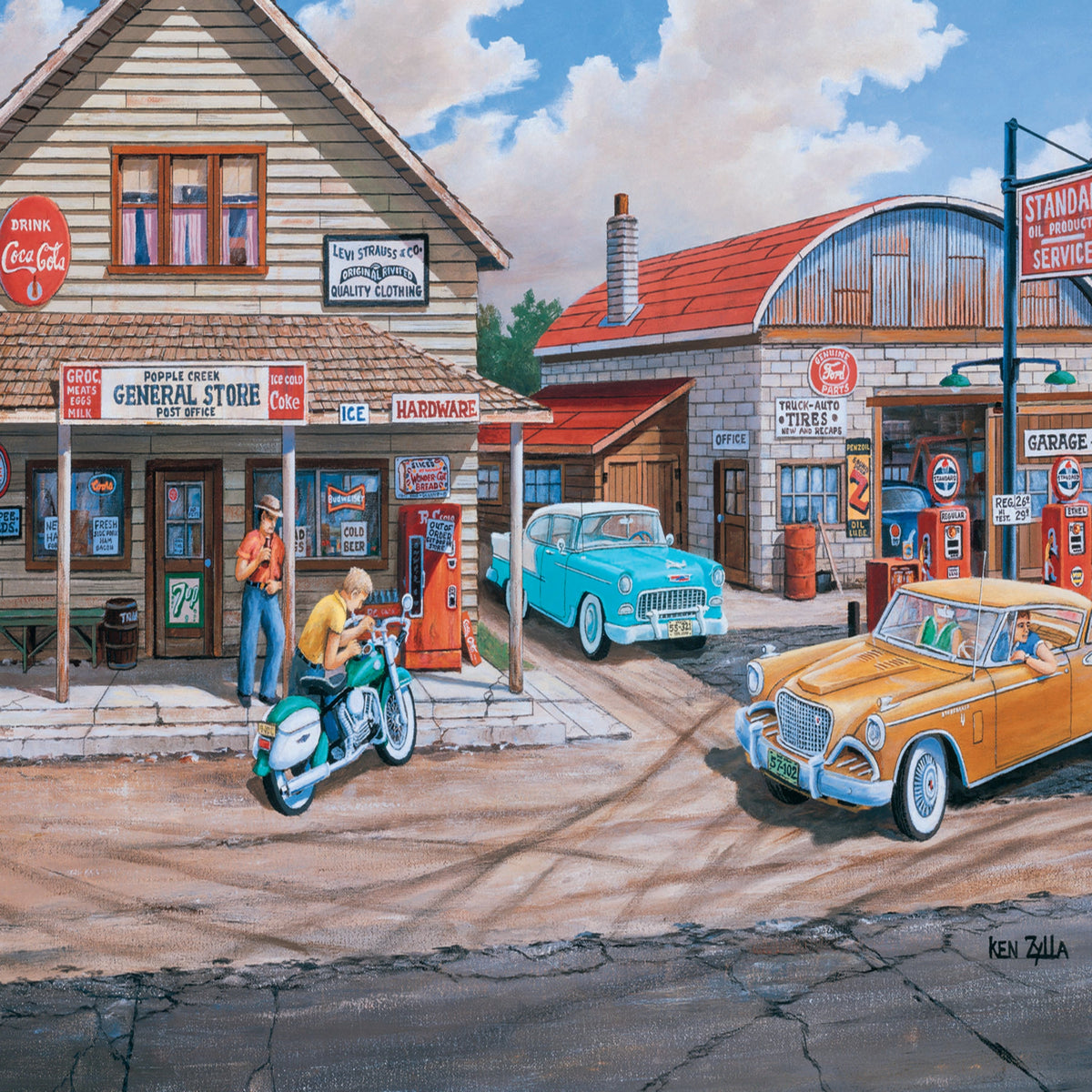 Red Popple Greek Store 1000 Piece Puzzle