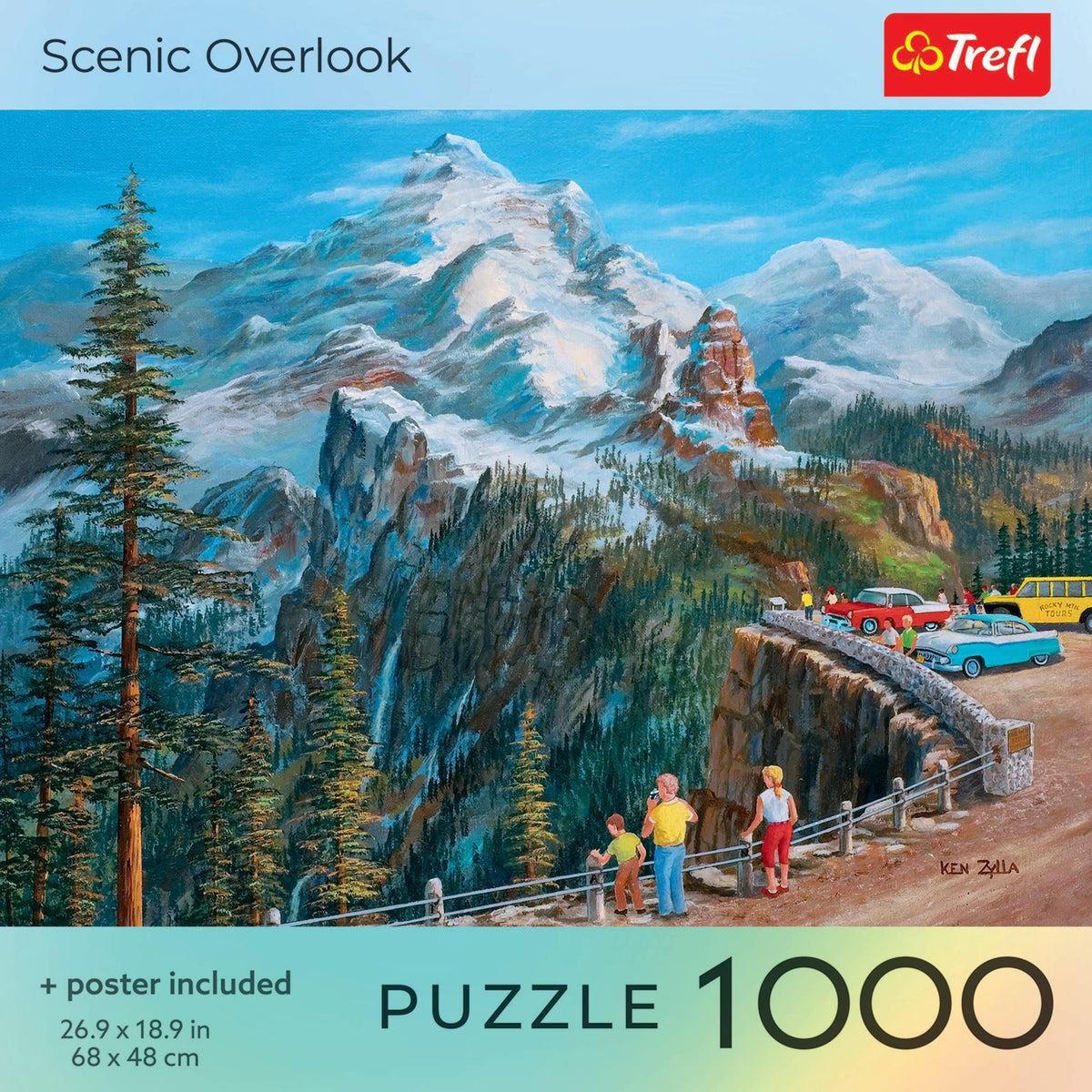 Red Scenic Overlook 1000 Piece Puzzle