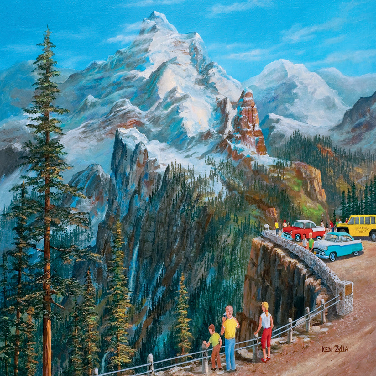 Red Scenic Overlook 1000 Piece Puzzle