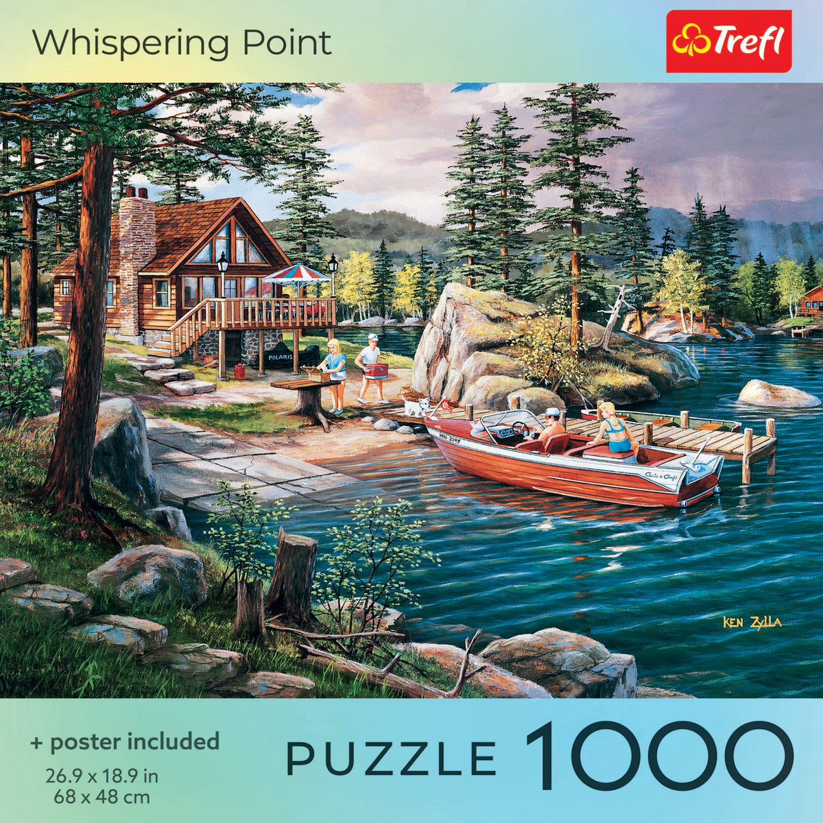 Red Whispering Point 1000 Piece Puzzle