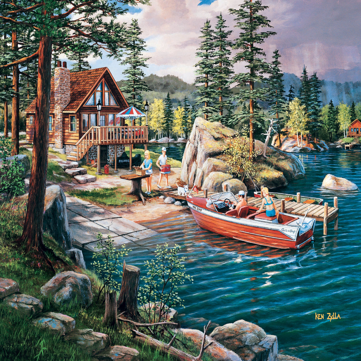 Red Whispering Point 1000 Piece Puzzle