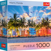 Red Miami, Florida 1000 Piece Puzzle