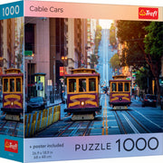 Red Cable Cars 1000 Piece Puzzle