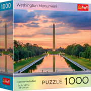 Red Washington Monument 1000 Piece Puzzle