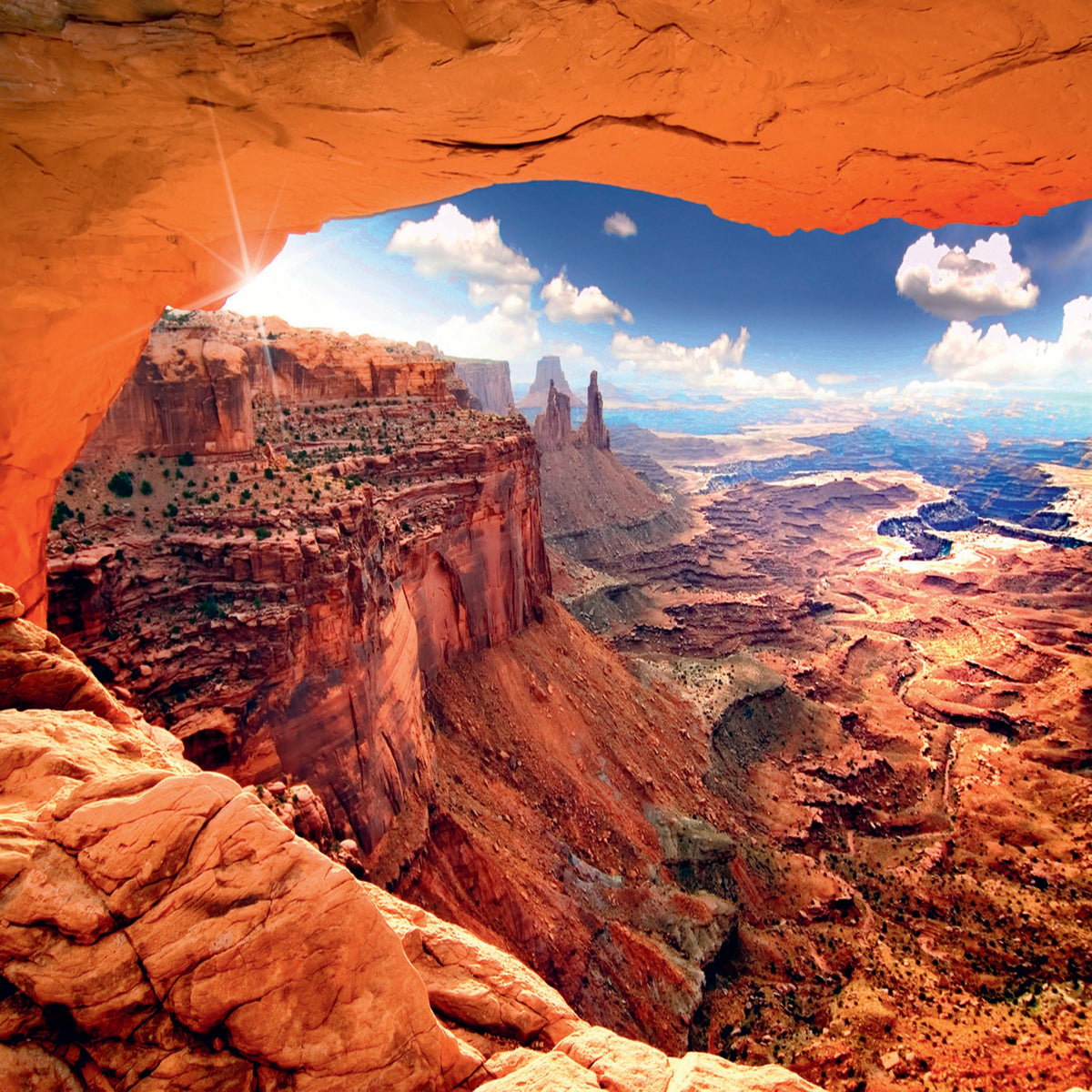 Red Heavenly View Of World 1000 Piece Puzzle