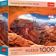 Red Heavenly View Of World 1000 Piece Puzzle