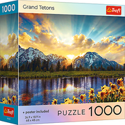 Red Grand Tetons 1000 Piece Puzzle