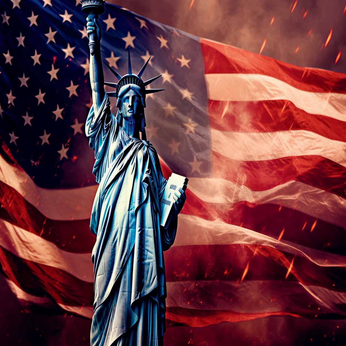 Red Statue Of Liberty 500 Piece Puzzle