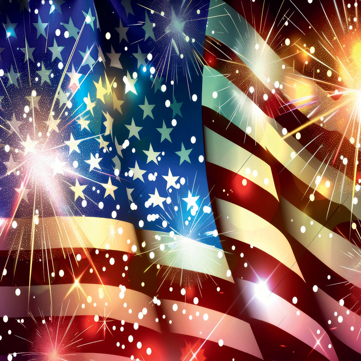 Red American Flag 500 Piece Puzzle