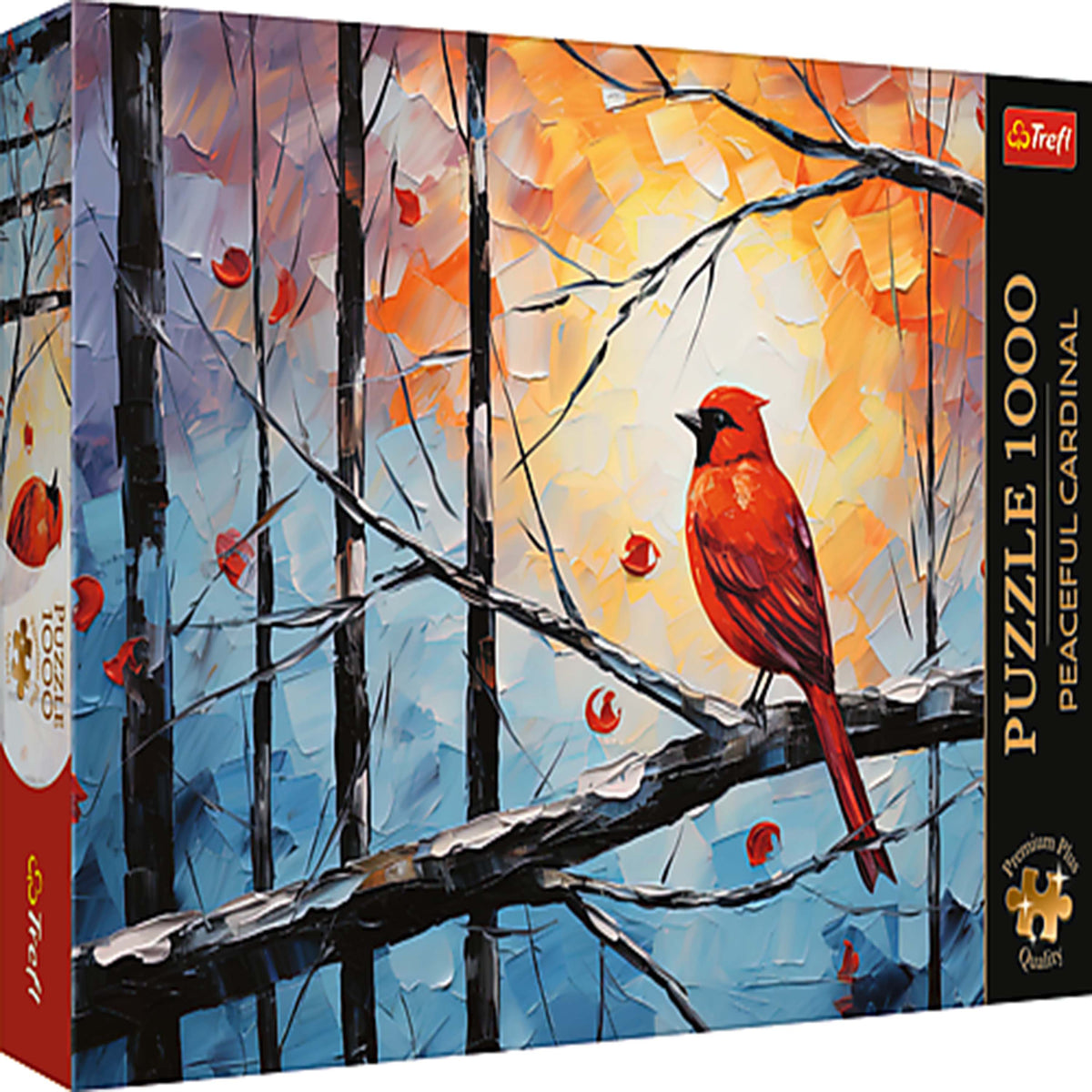 Premium Plus Peaceful Cardinal 1000 Piece Puzzle