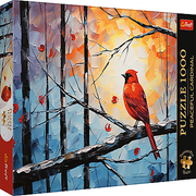 Premium Plus Peaceful Cardinal 1000 Piece Puzzle