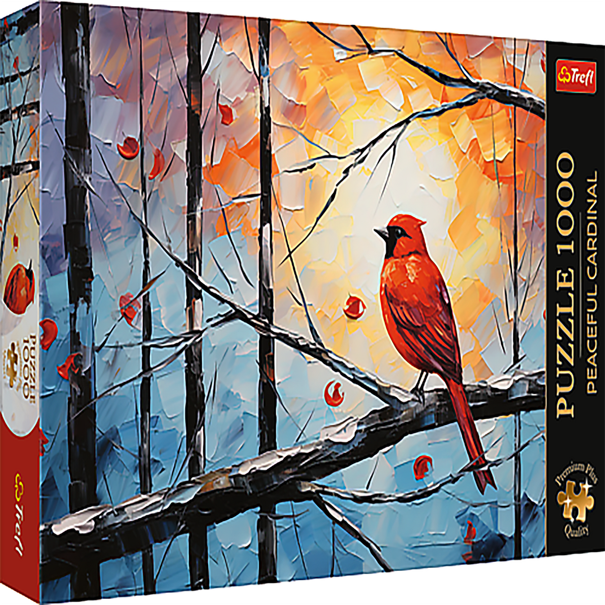 Premium Plus Peaceful Cardinal 1000 Piece Puzzle