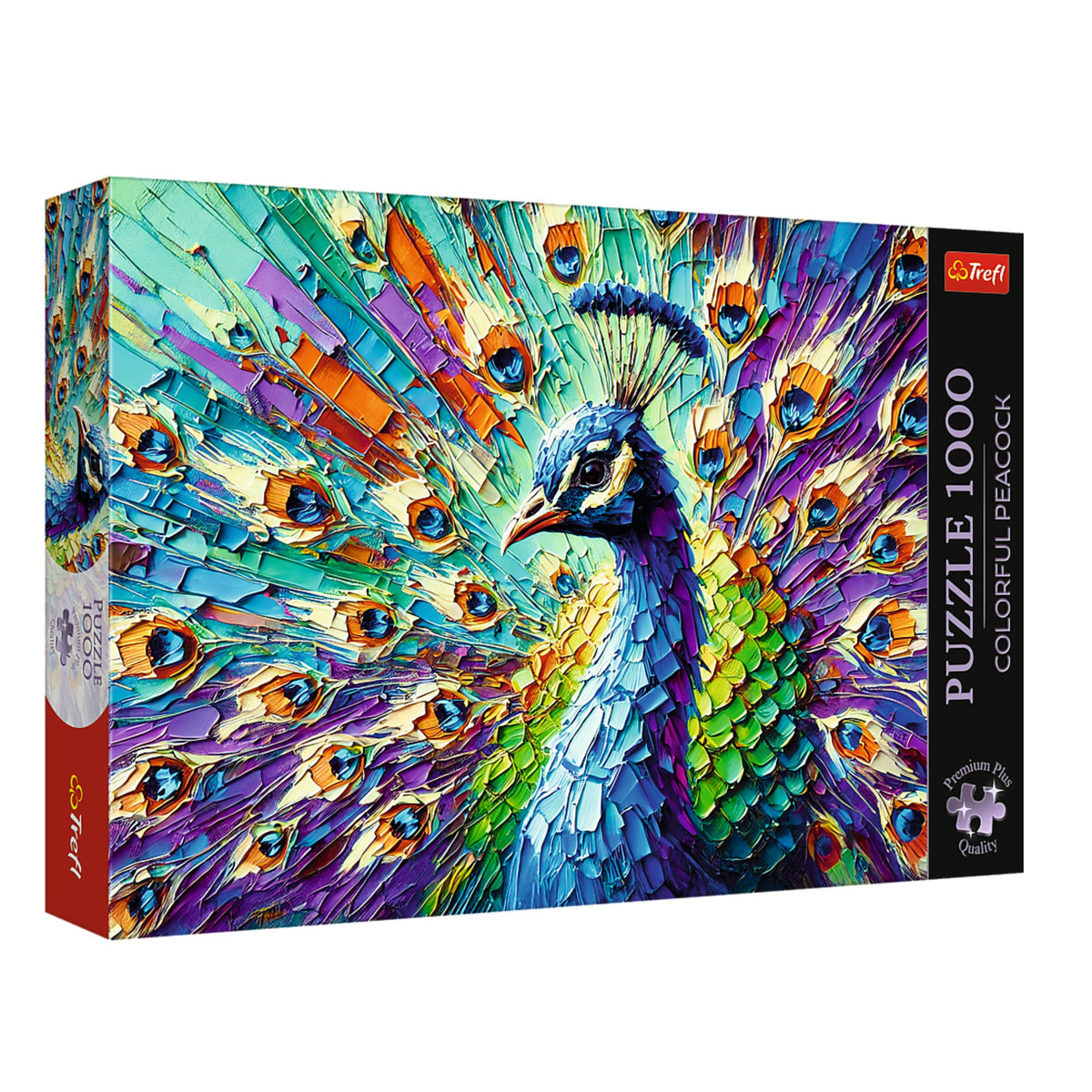 Premium Plus Colorful Peacock 1000 Piece Puzzle