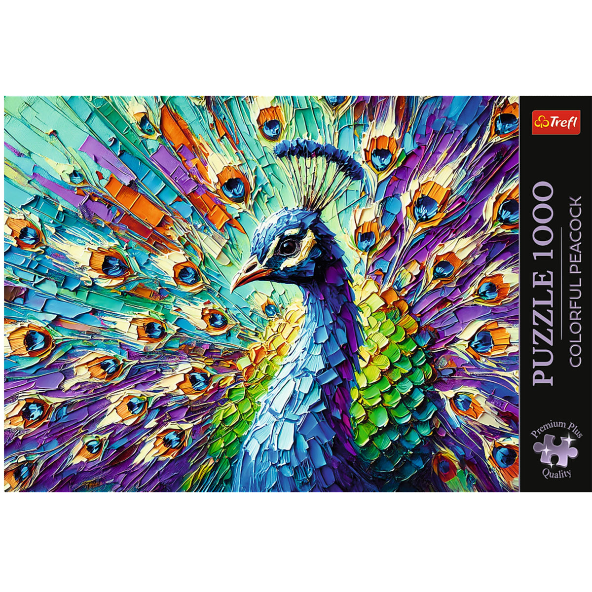 Premium Plus Colorful Peacock 1000 Piece Puzzle