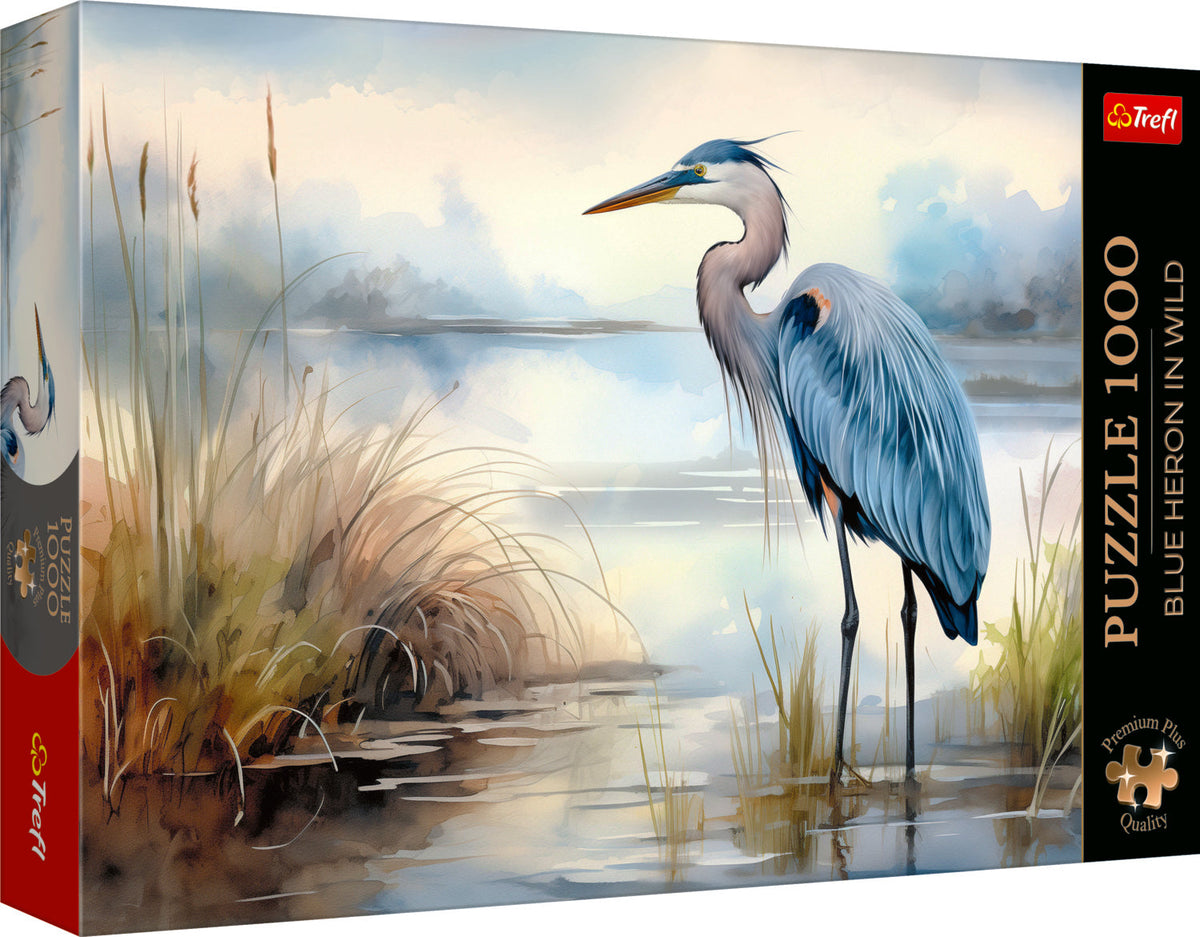 Premium Plus Blue Heron In The Wild 1000 Piece Puzzle