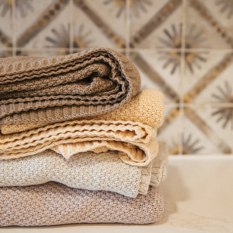 Knitted Blanket<br>pewter