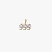 999 Sapphire Angel Number Charm