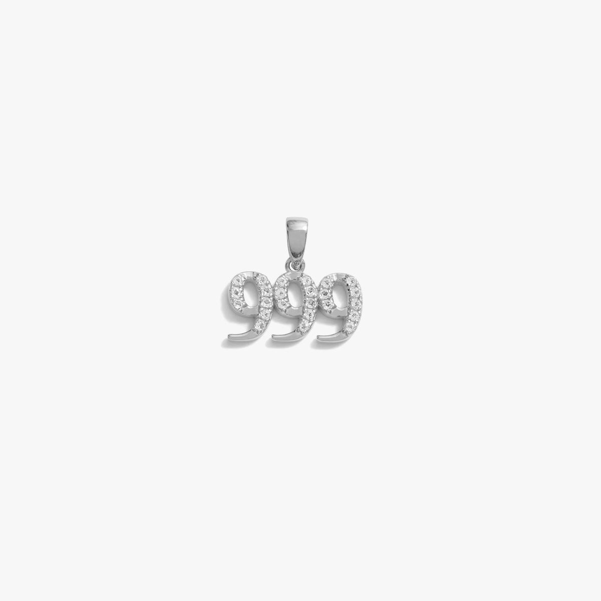 999 Sapphire Angel Number Charm