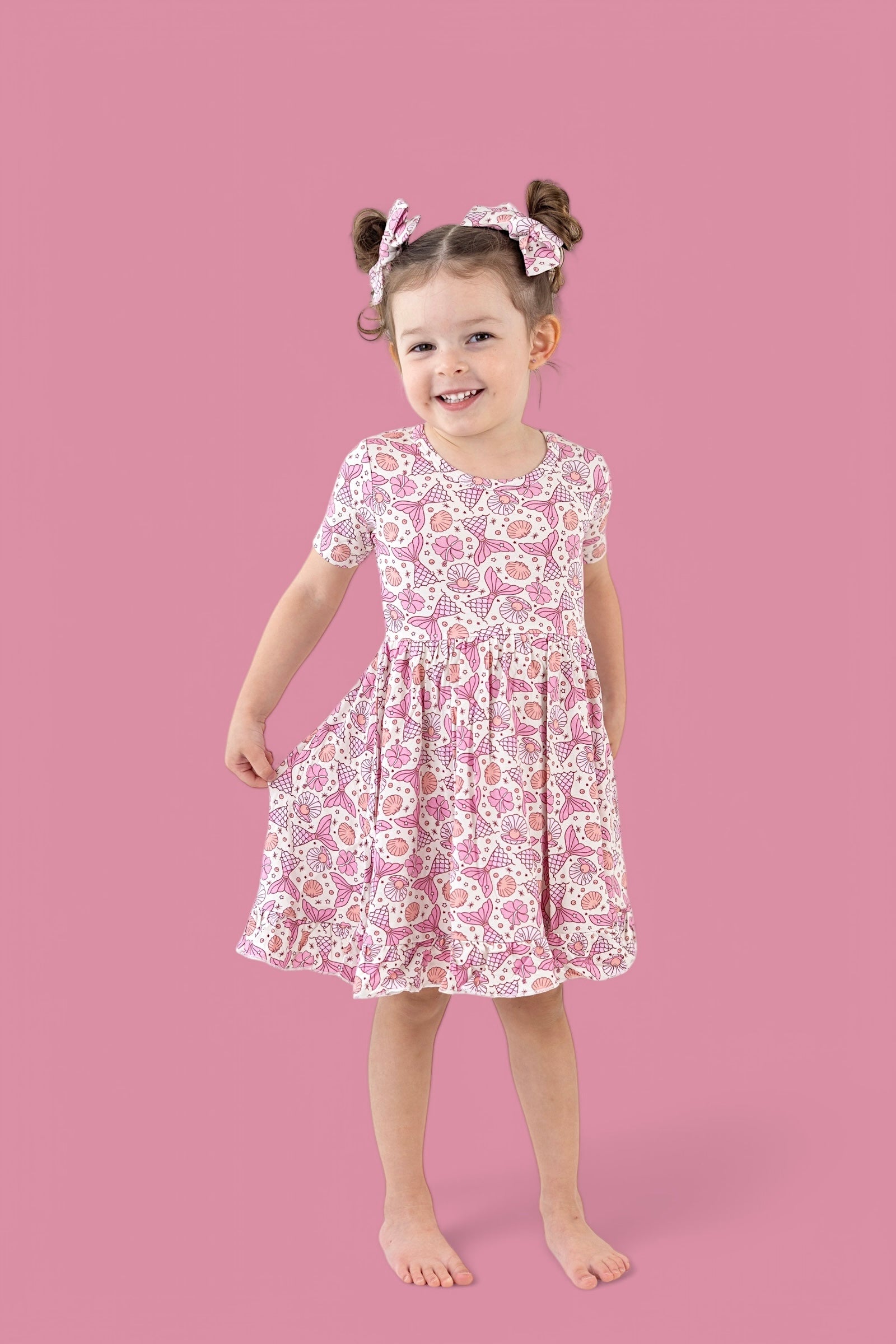 Magical Mermaid Dream Ruffle Dress