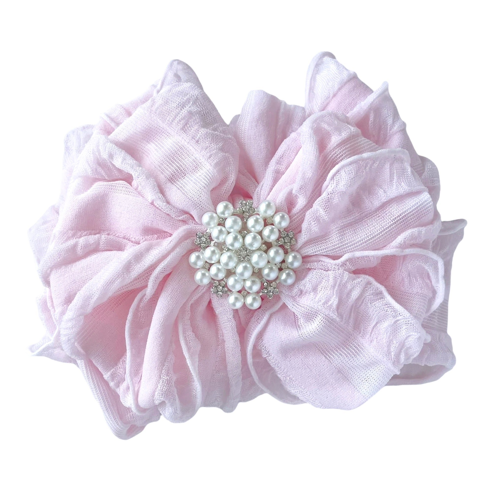 Pearl Embellished Signature Ruffled Baby Headband