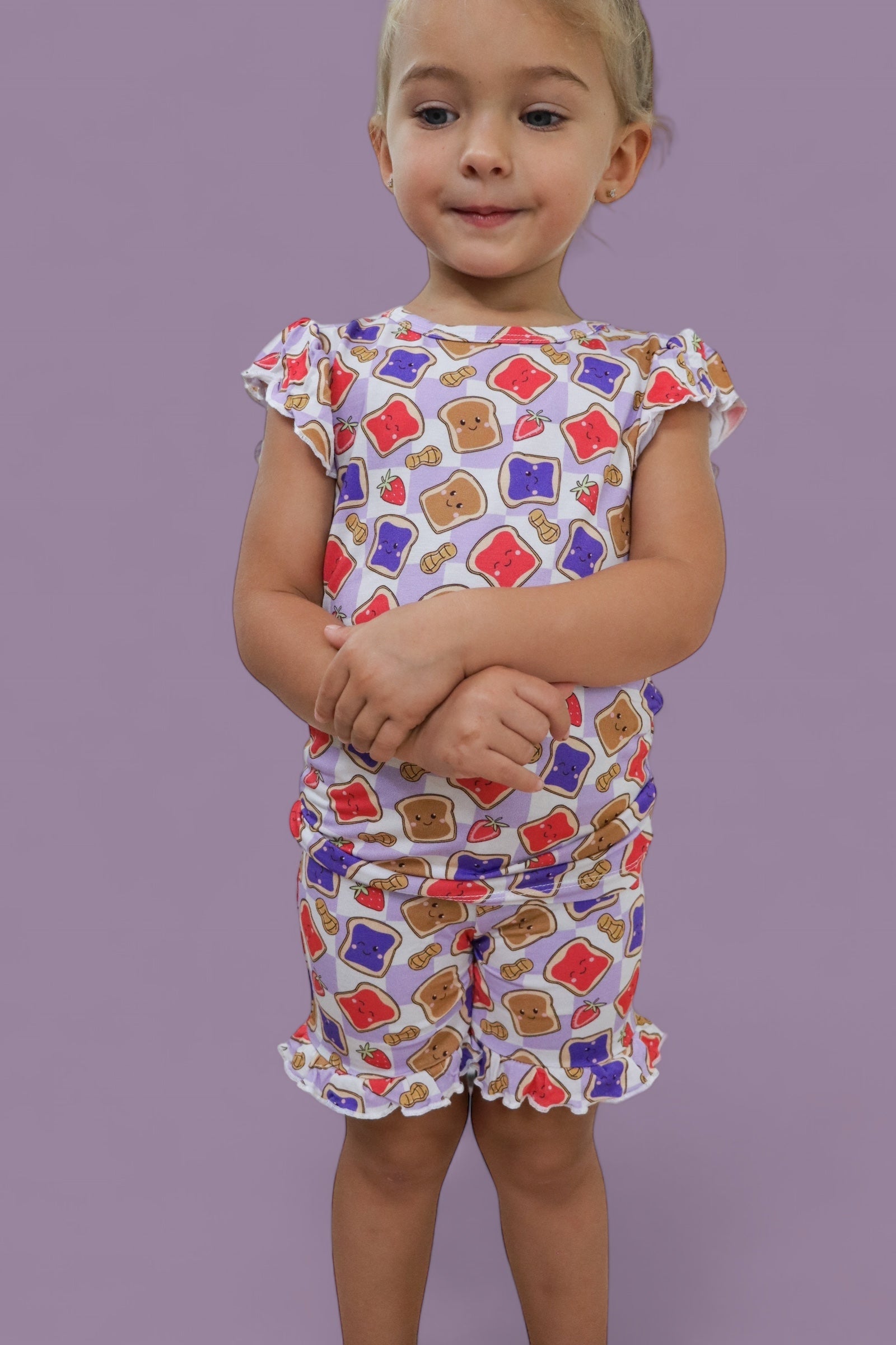 Exclusive Peanut Butter Jelly Time Dream Ruffle Short Set