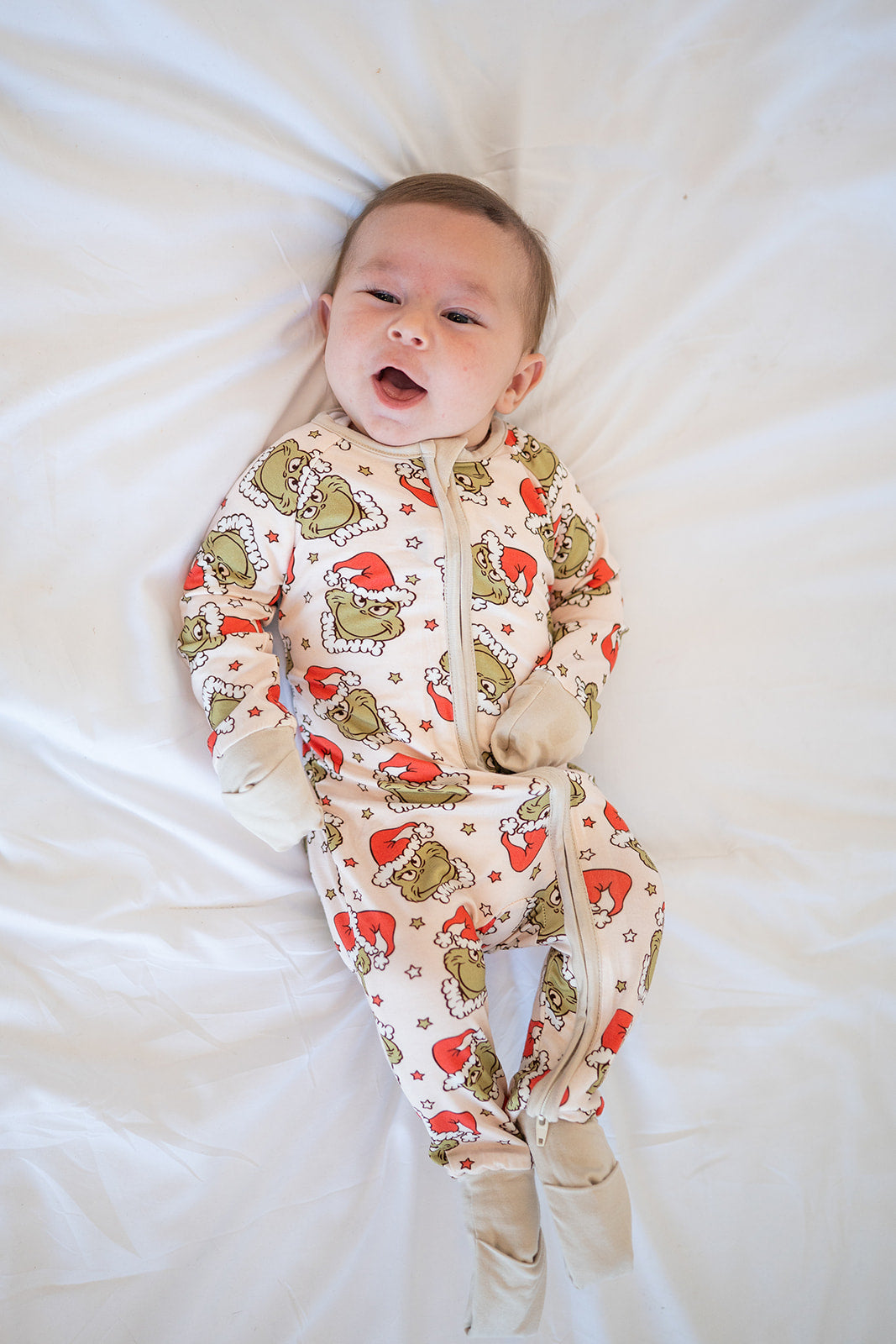 Grinchy Cheer (convertible Zip Footies)