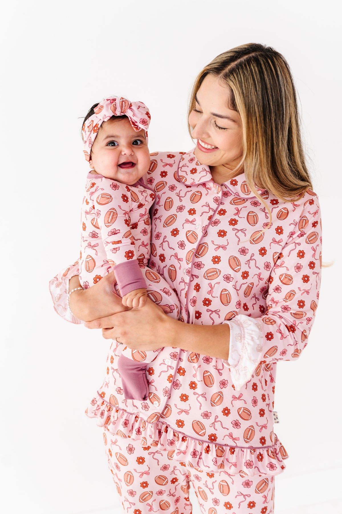 Friday Night Florals Ruffle Adult Button Up Set (est Ship Time 2-3 Weeks)