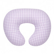 Purple Gingham Ruffle Nursing Pillow Cover