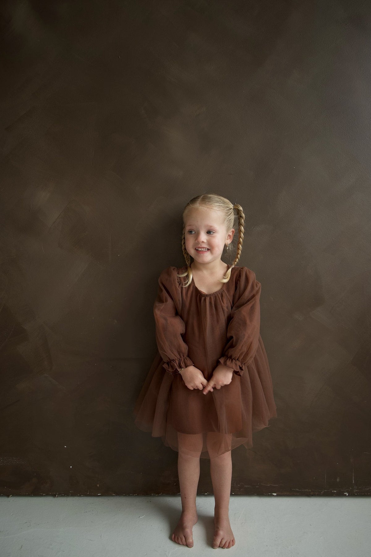 Long Sleeve Tutu Dress | Cocoa
