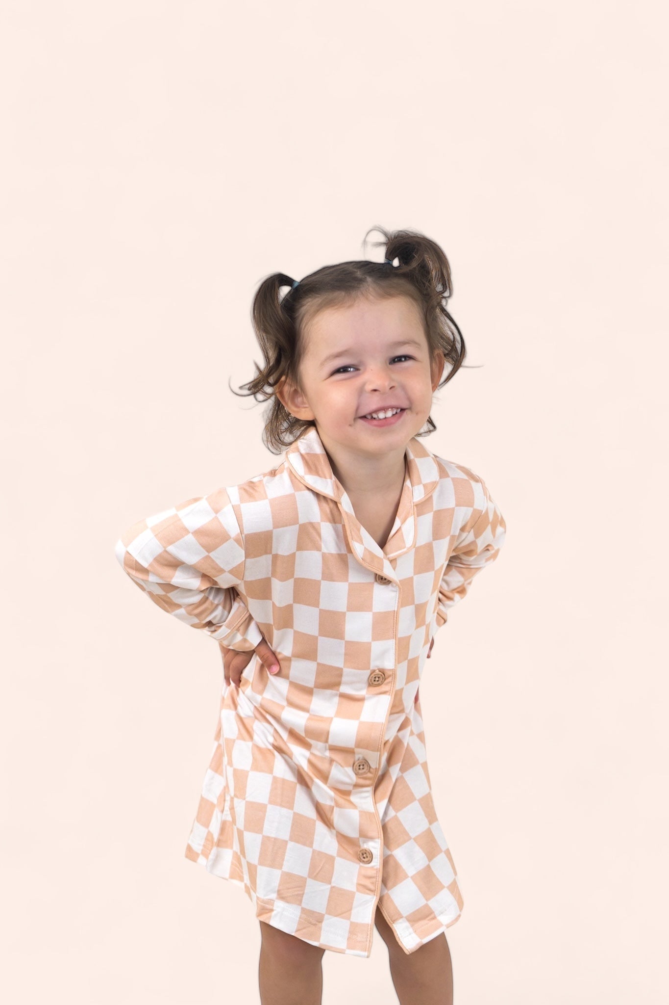 Sandy Checkers Girl's Dream Gown