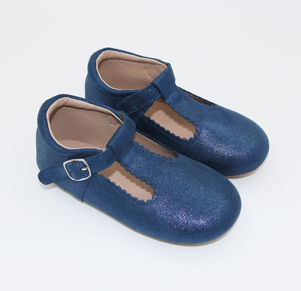 T-straps Midnight Sparkle (blue Shimmer)