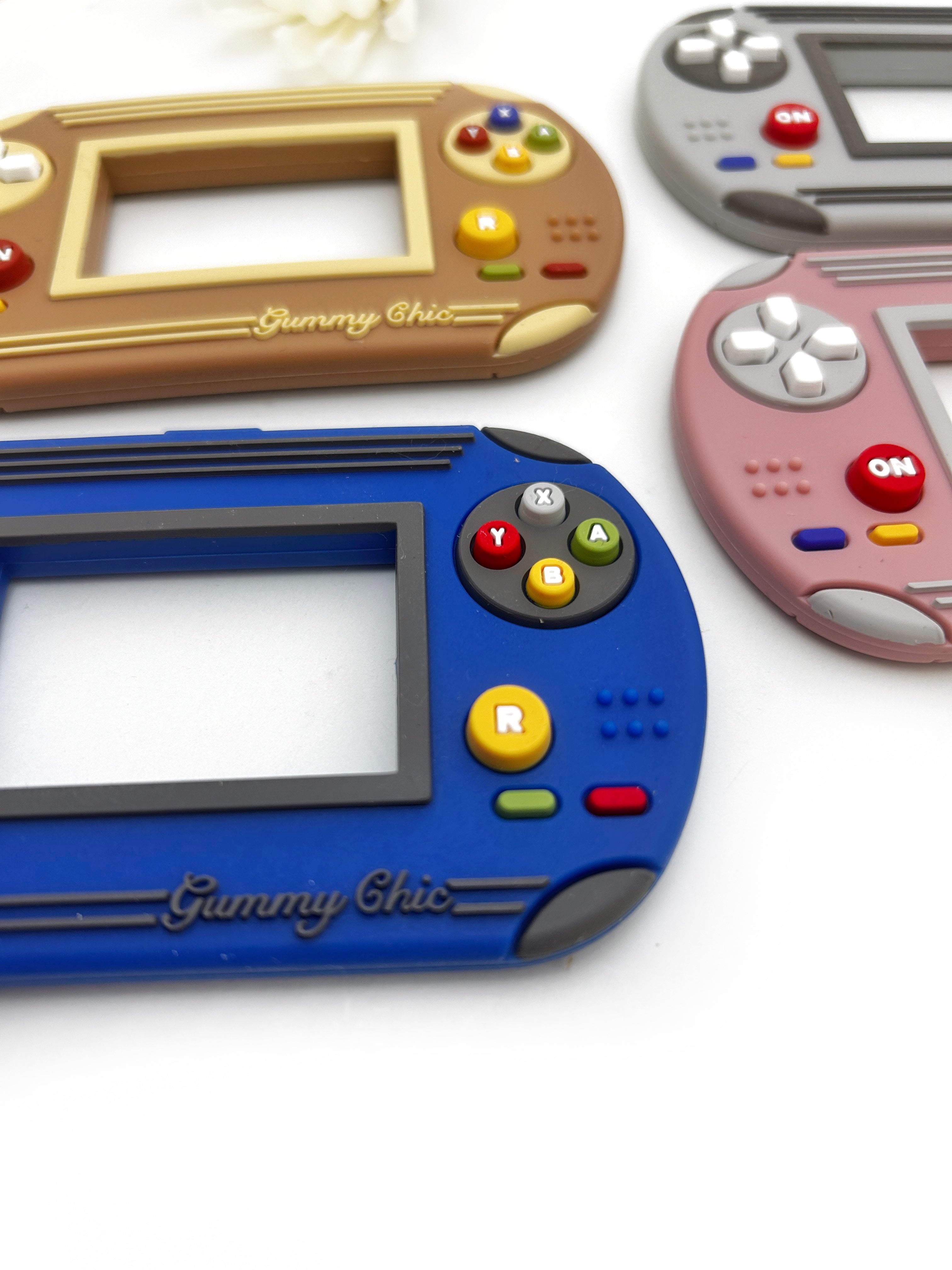 Handheld Video Game Silicone Teether: Nostalgic & Safe Choice