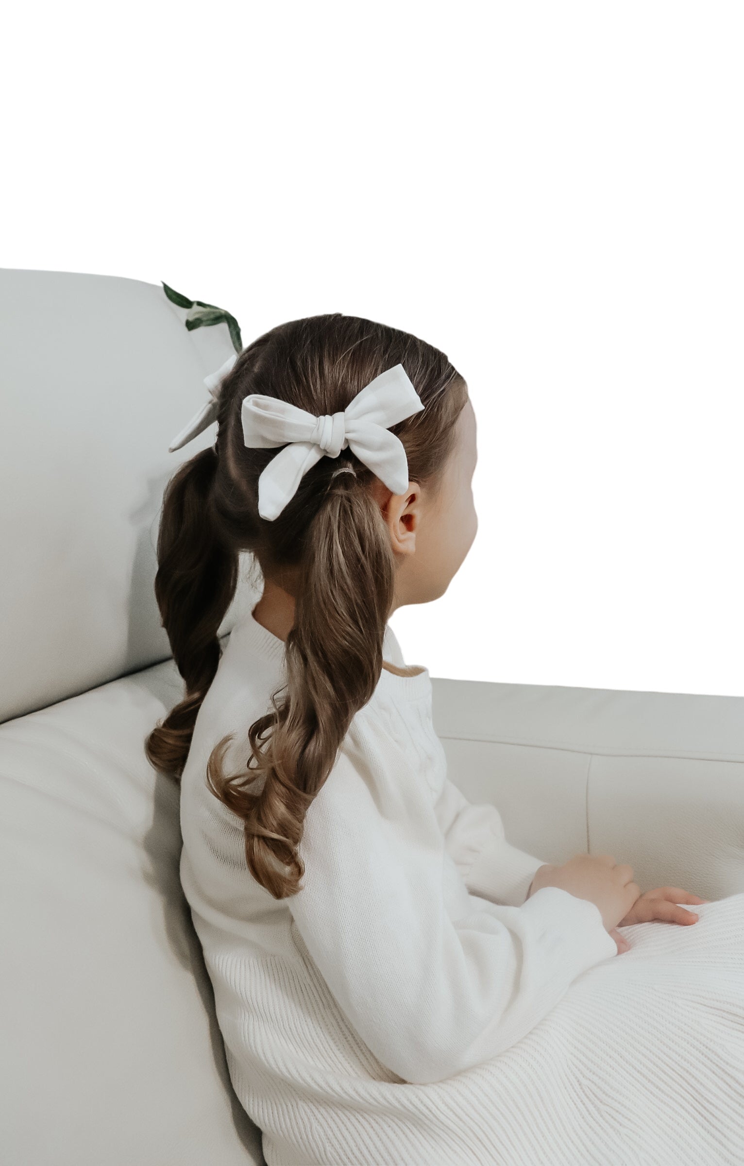 Neutral Checkered Bow