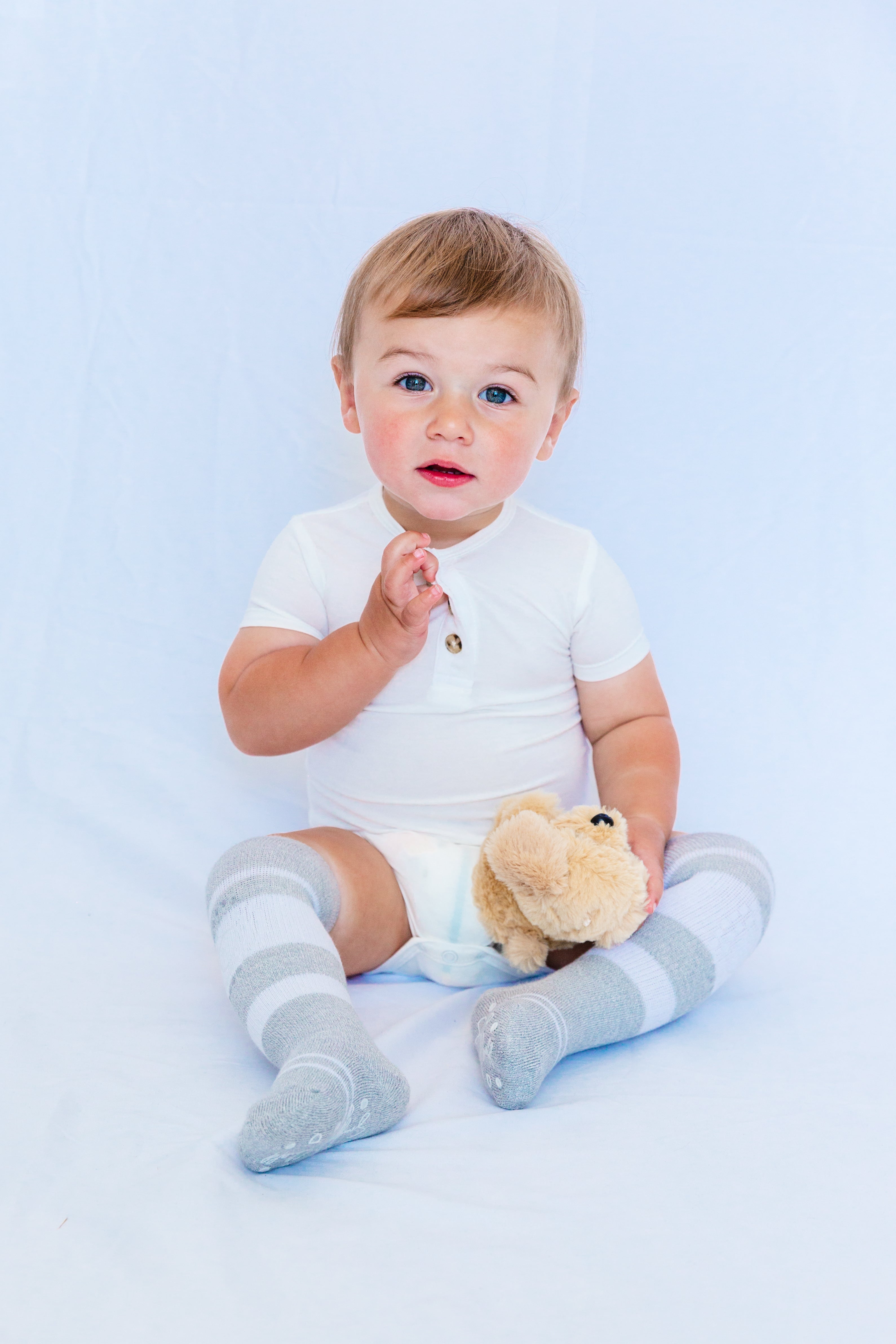 Bamboo Short Sleeve 3 Button Onesie