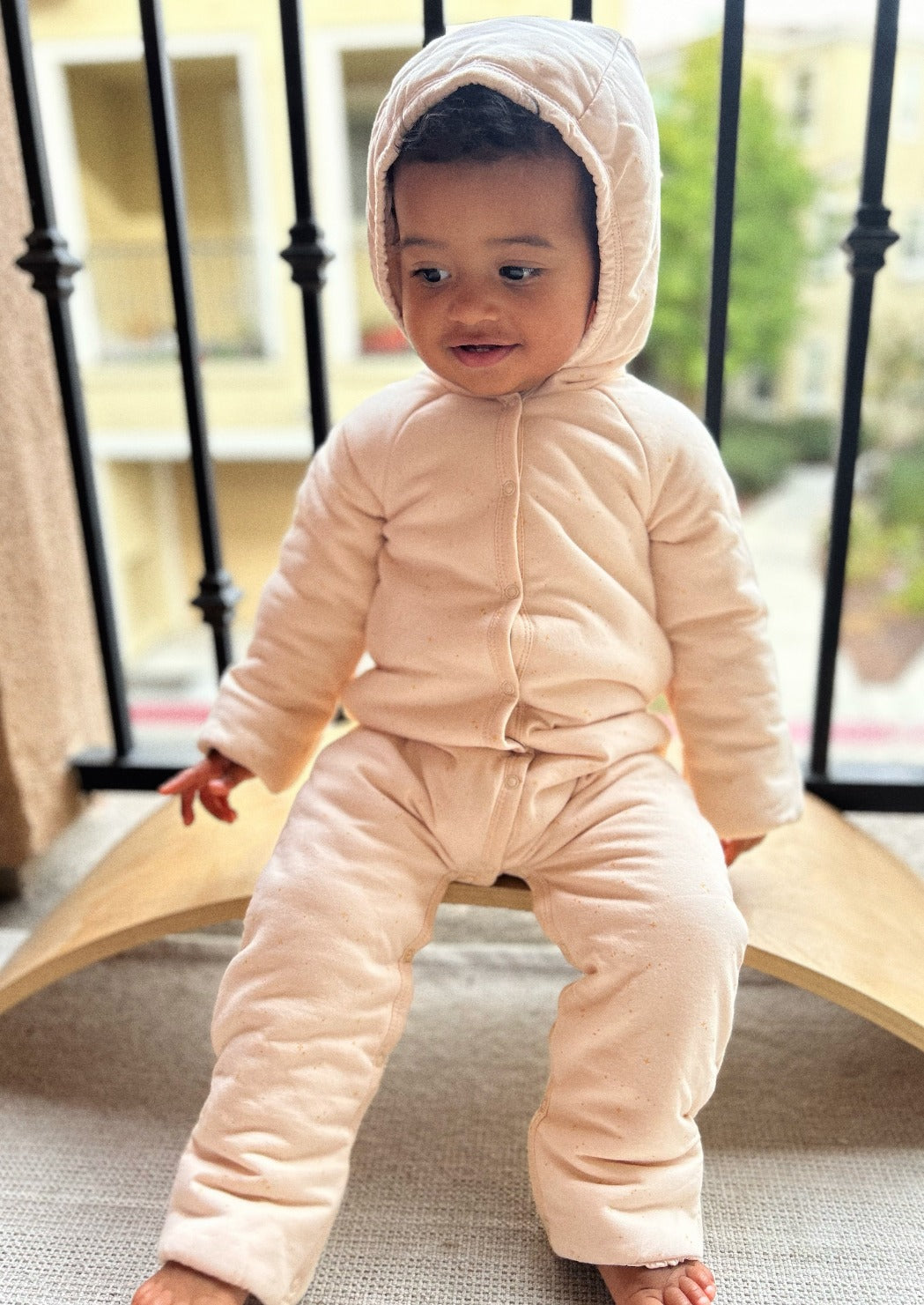 Étoile | Organic Cotton Plush Onesie | Blush