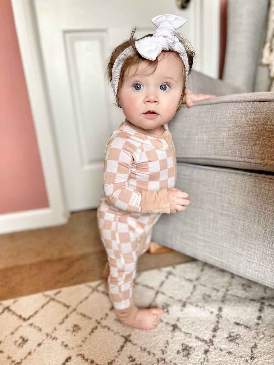 Sandy Checkers Dream Romper