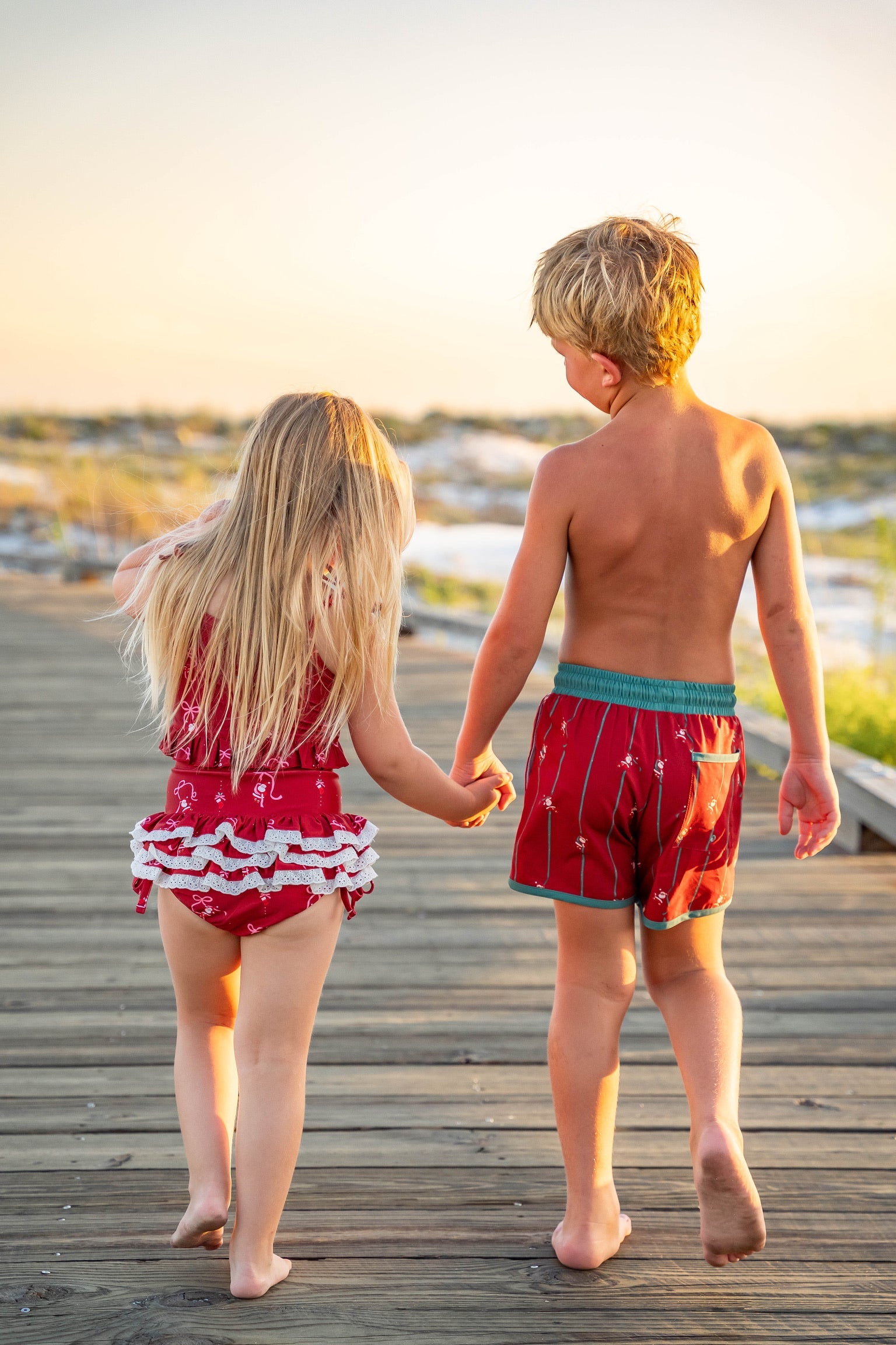 *preorder* Santa's Sleigh Bows High Waisted Bikini