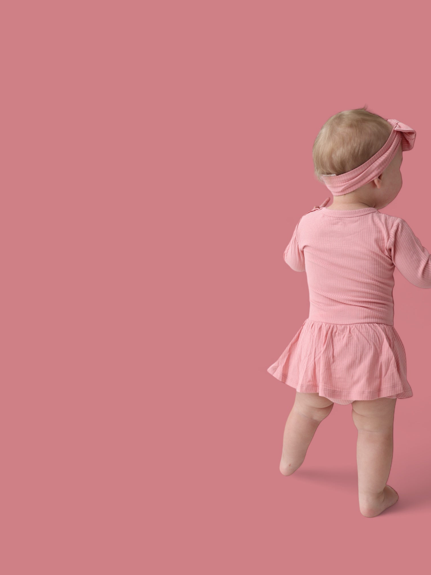 Mauve Rib Dream Bodysuit Dress