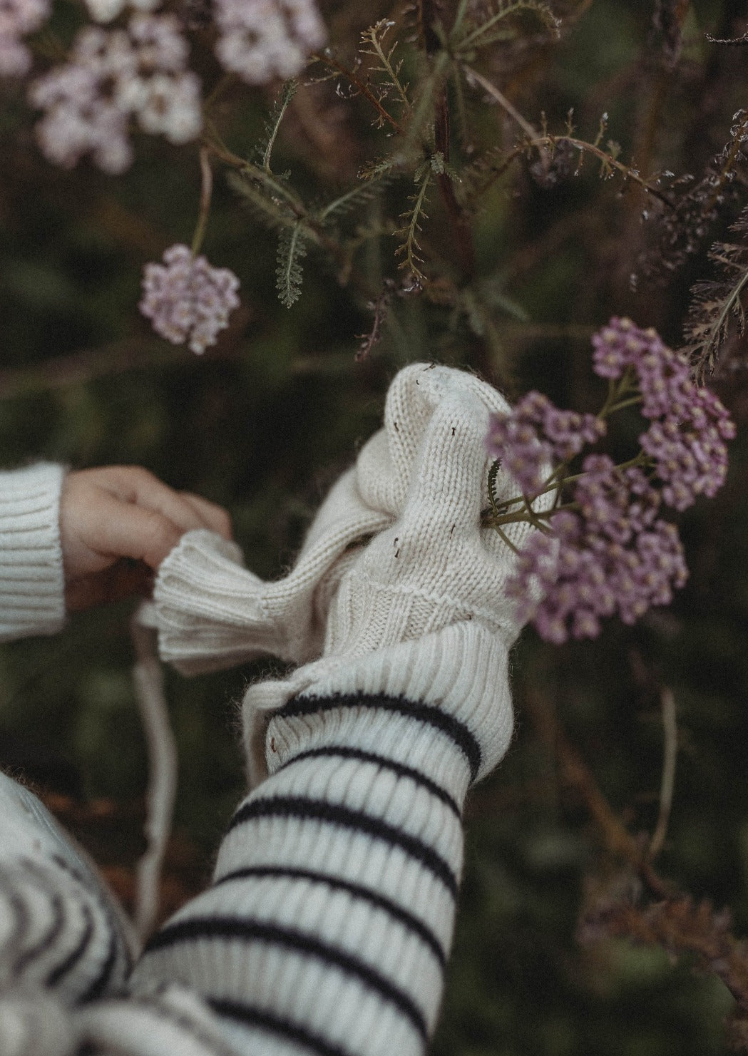 Cashmere & Merino Wool Gloves | Pure Beige