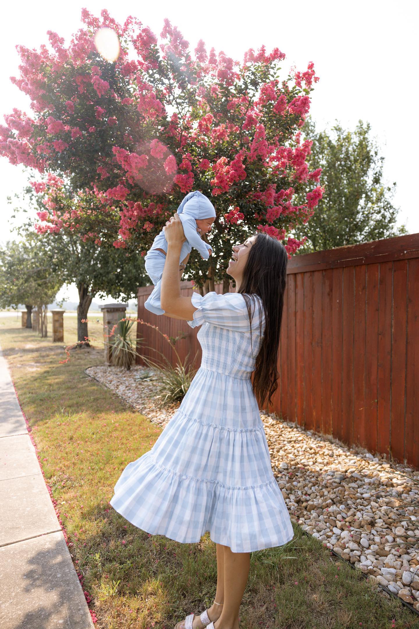 Top And Bottom Outfit And Hat Set - (newborn-3 Months) Baby Blue