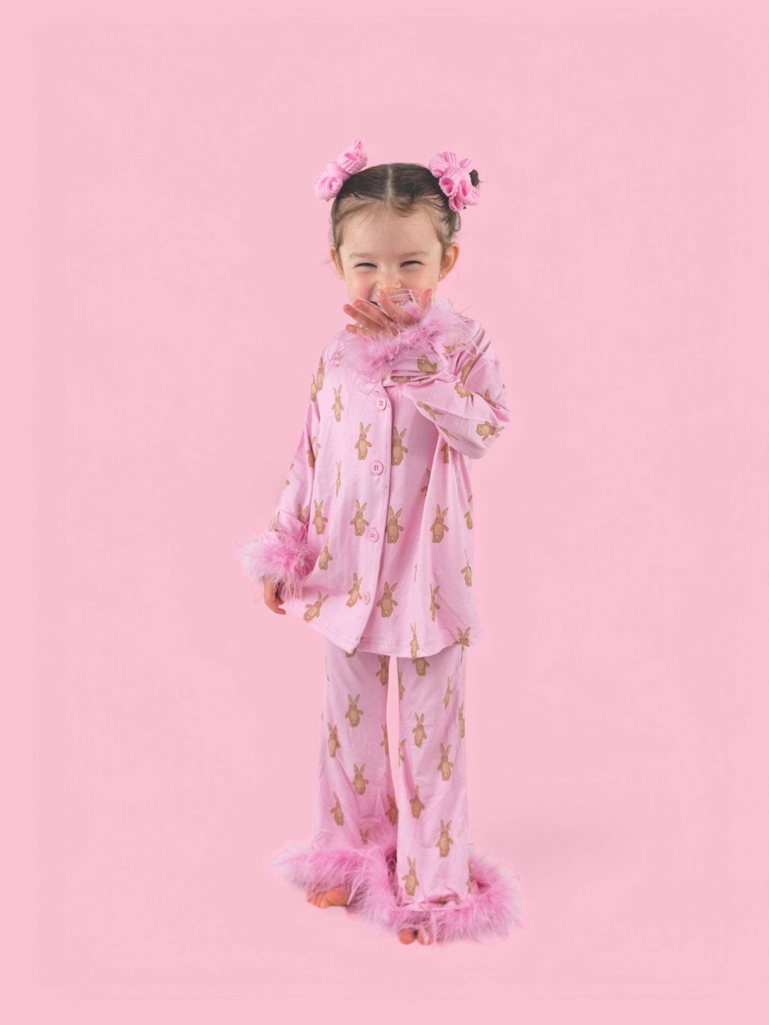Blushin' Bunnies Girl's Flare Feathered Dream Set