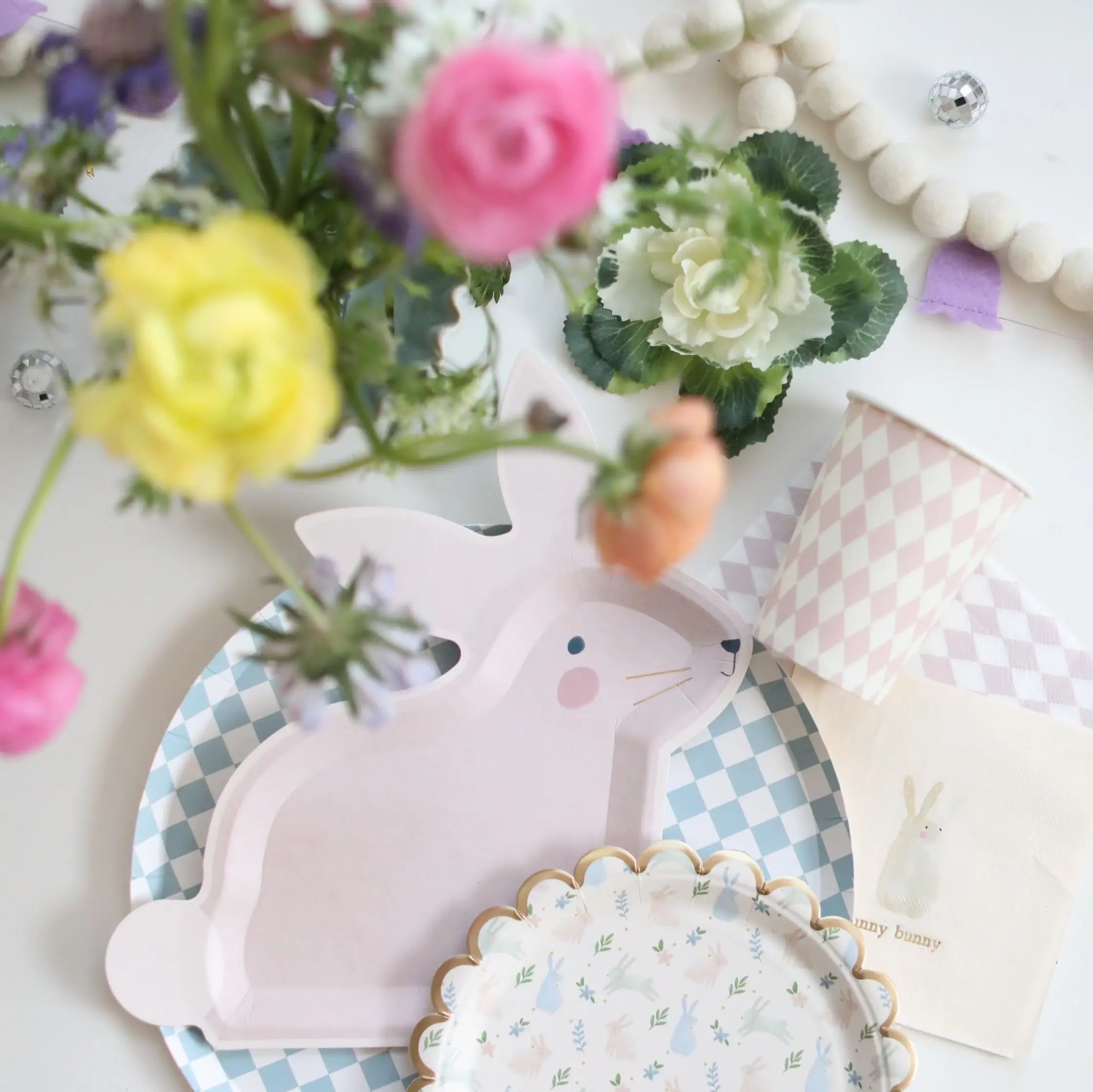 Bunny Plate (set Of 8)