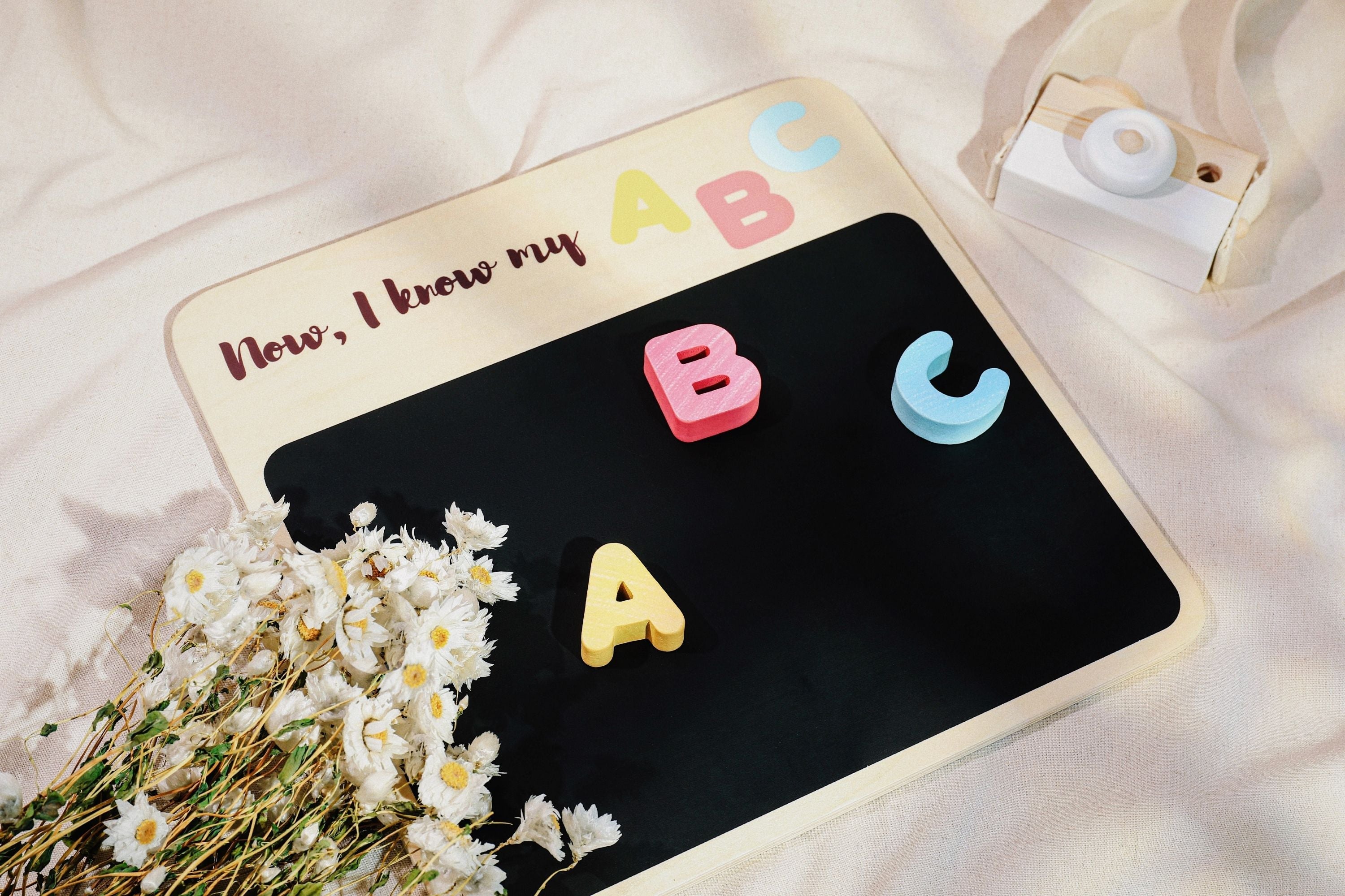Wonderbee Wooden Alphabet Chunky Puzzle