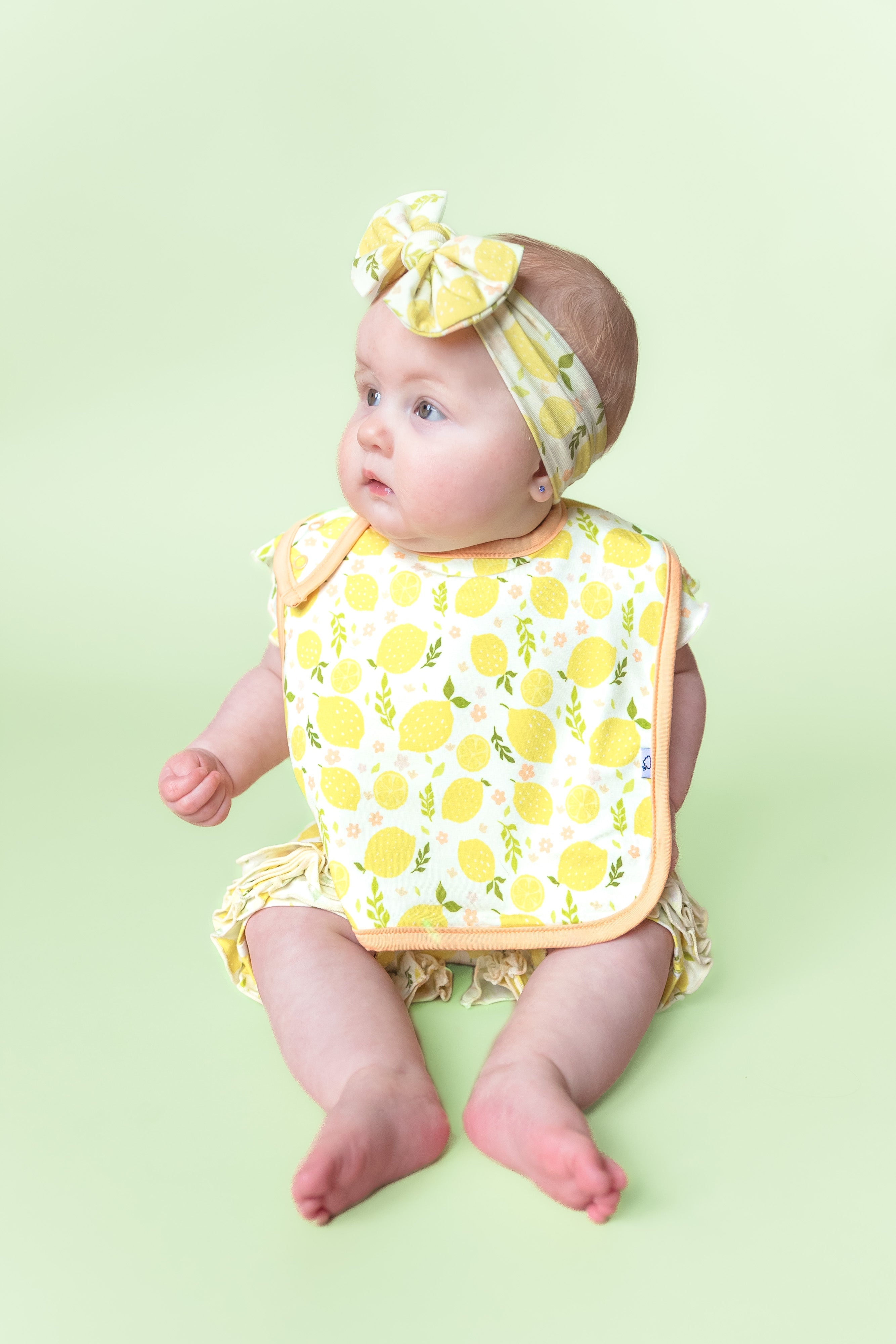 Lemon Blossoms Dream Baby Bib
