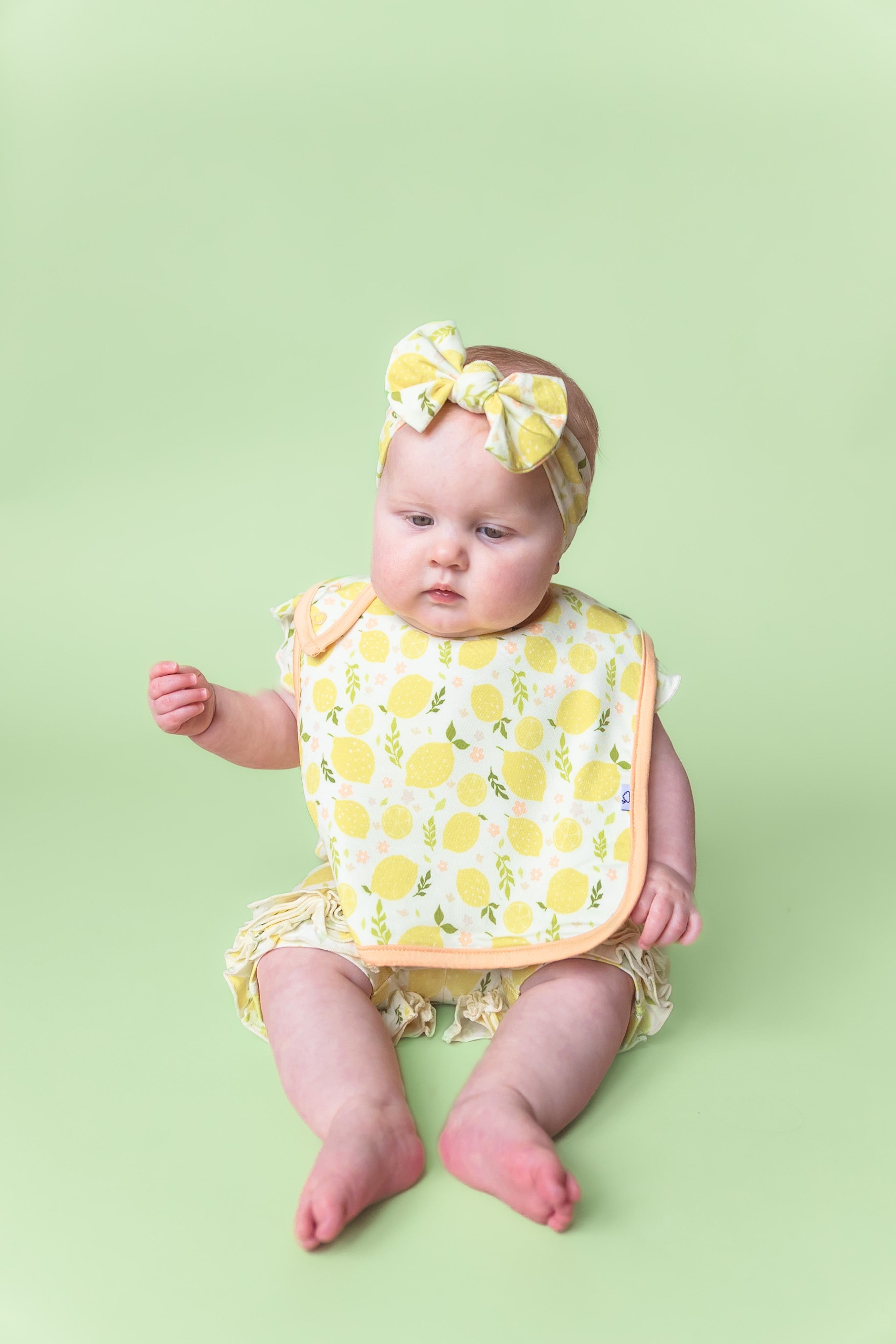 Lemon Blossoms Dream Baby Bib