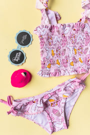 Exclusive Girls Just Wanna Have Sun Dream Smocked Tankini Two Piece Swim Suit