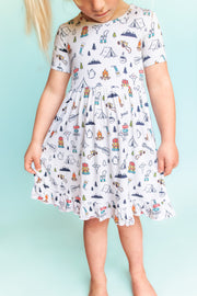 Explore The Outdoors Dream Ruffle Dress