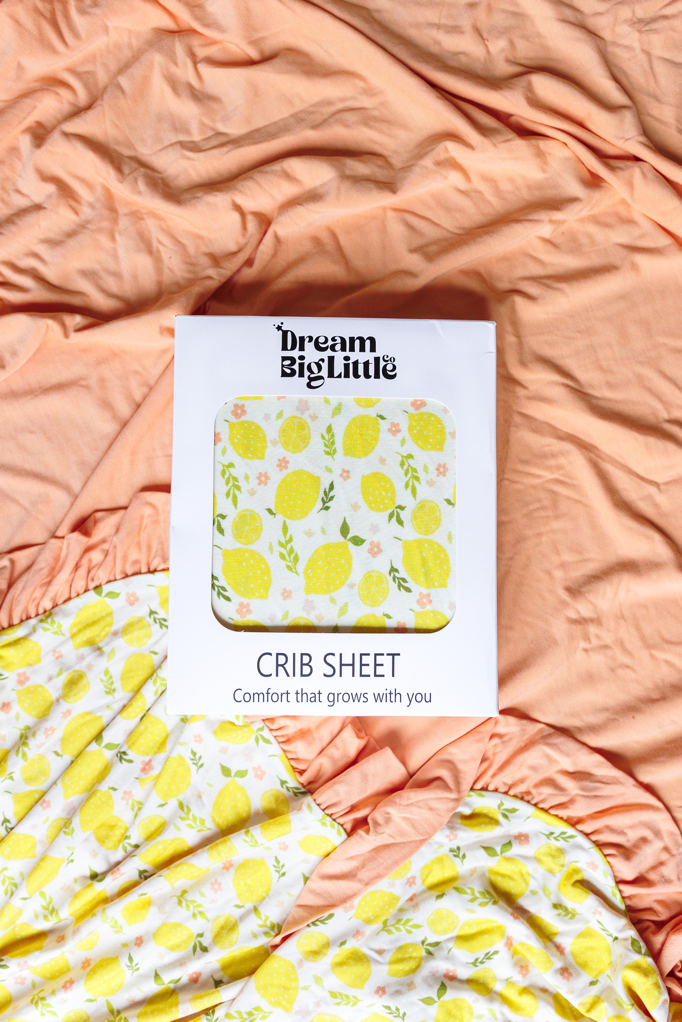 Lemon Blossoms Dream Crib Sheet