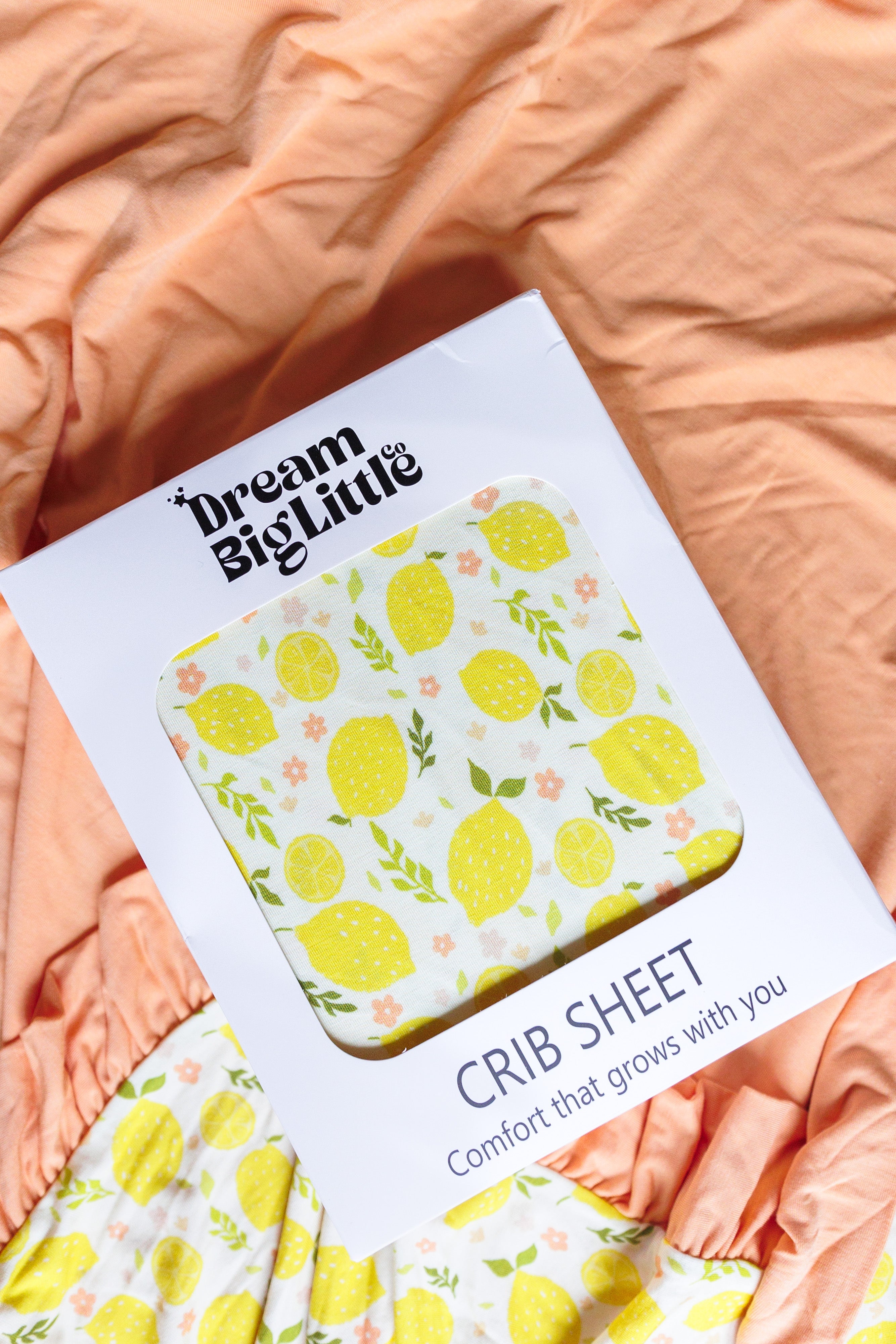 Lemon Blossoms Dream Crib Sheet